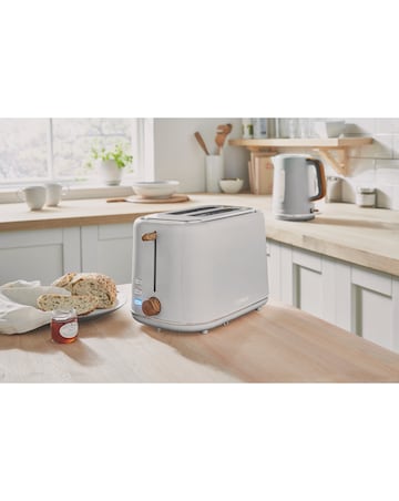 Tower Scandi Grey Kettle and 2 Slice Toaster Bundle
