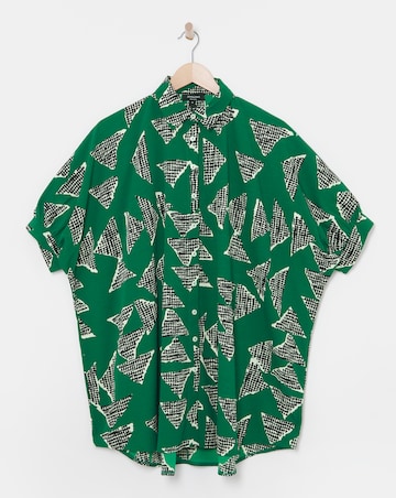 Printed Oversized Blouse