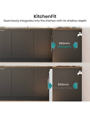 Hisense KitchenFit 5i Series WD5I1045BWQ 10.5kg/6kg Washer Dryer - White