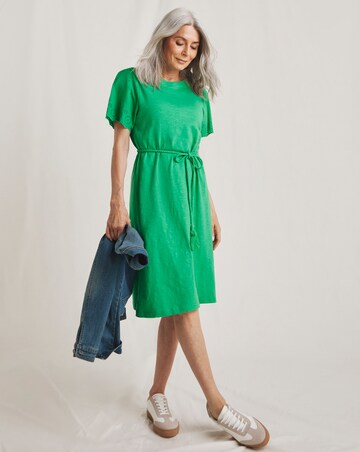Julipa Broderie Sleeve Jersey Dress