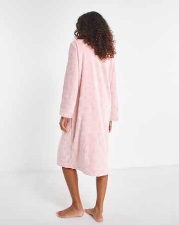 Pretty Secrets Button Through Fleece Dressing Gown