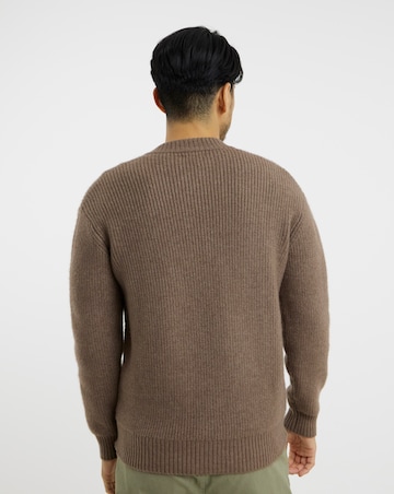 Fisherman Chunky Knitted Bomber