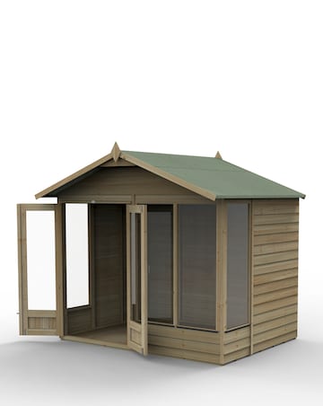 4LIFE Apex Summerhouse 8x6 - Double Door - 4 Window (Home Delivery)