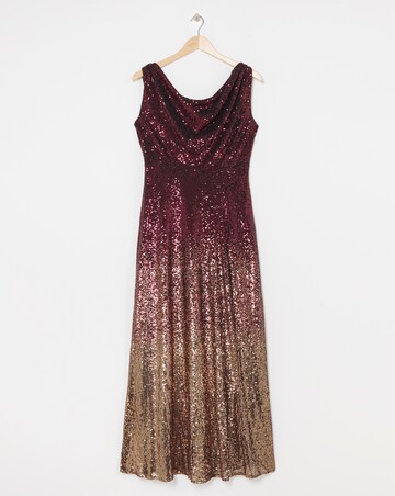 Joanna Hope Ombre Sequin Dress