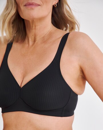 Triumph Modern Soft Cotton Non Wired Bra Black