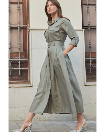 Sosandar Belted Utility Dress