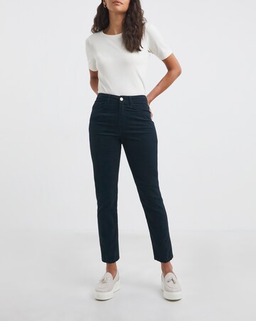 Dark Blue Babycord Slim Jeans