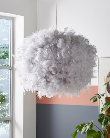 Grey Feather Easy Fit Pendant