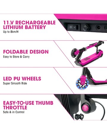 Xootz Elements Electric Scooter - Pink