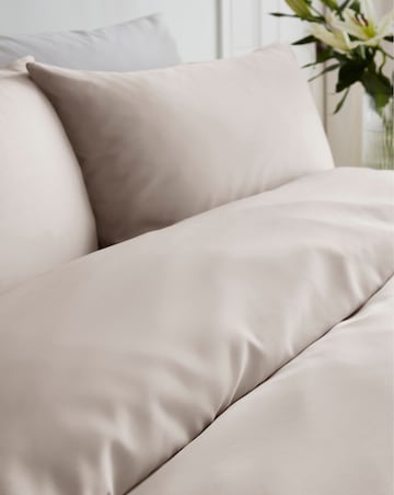 Faux Silk Matte Satin Champagne Duvet Set