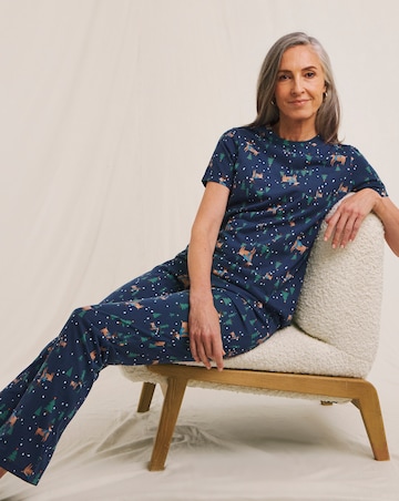 JD Williams Value Christmas Print Pyjama Set