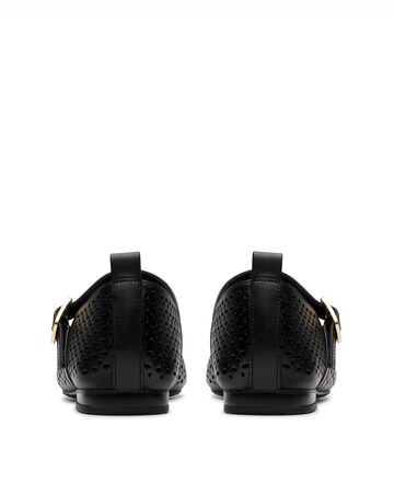 Clarks Black Fawna Jane Leather Ballerina Standard Fit