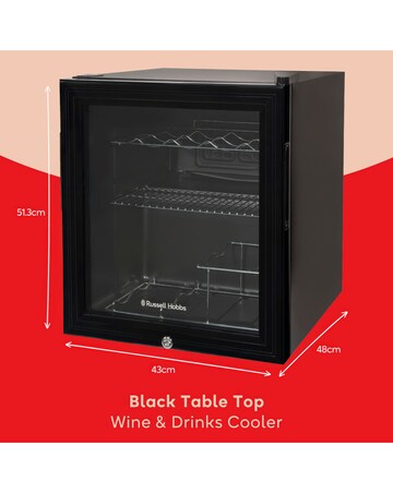 Russell Hobbs RHGWC1B-C-LCK Beverage Cooler with Lock - Black