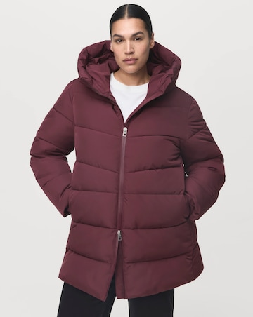 Mango Double Zip Hooded Puffer Coat