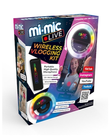 Mi-Mic Video Maker Kit with Microphone Hub & LED Ring Light USB-C