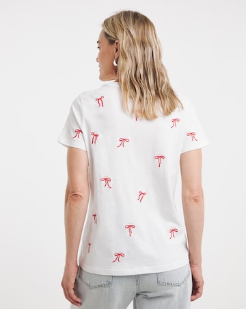 Bow Embroidered T-Shirt