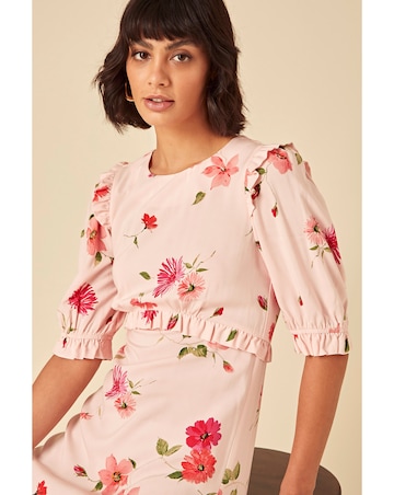 Nobody's Child Felicia Midi Dress Malika Floral Pink