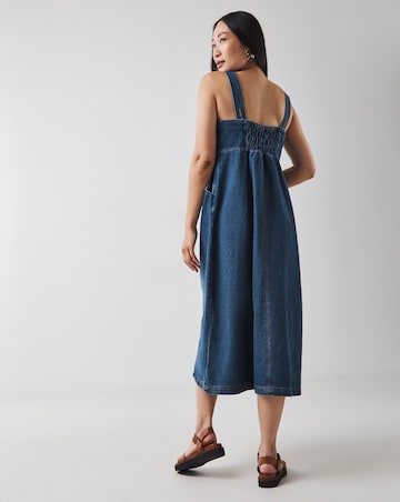 Blue Apron Midi Dress