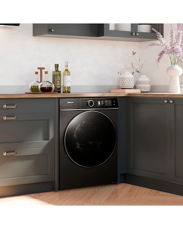 Hisense KitchenFit 5i Series WD5I1245BBR 12kg/8kg Washer Dryer - Black