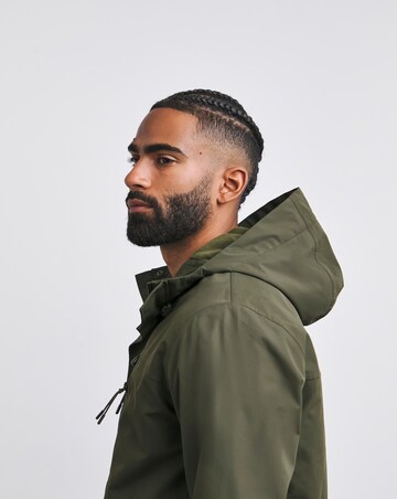 Khaki Fleece Lined Waterproof Anorak