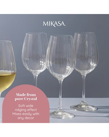Mikasa Treviso Set of 4 White Wine Glasses