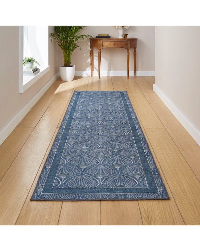 Catherine Lansfield Deco Peacock Washable Runner