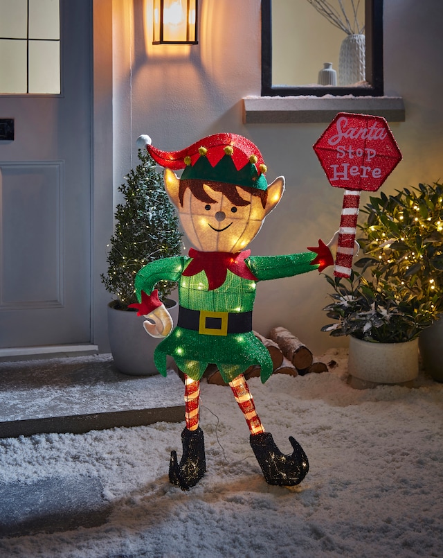 Elf Light with Sign