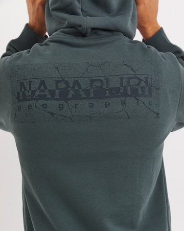 Napapirjri Back Logo Hoody - Khaki