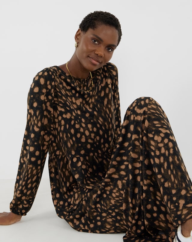 Soft Touch Printed Smock Dress