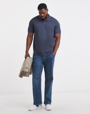 Marl Pique Polo Long