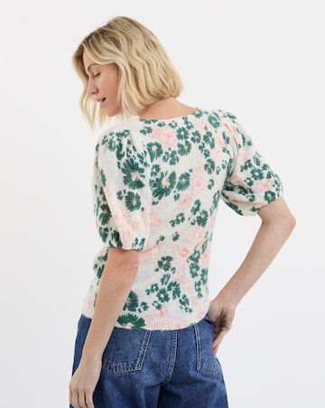 Printed Short Sleeve Jumper