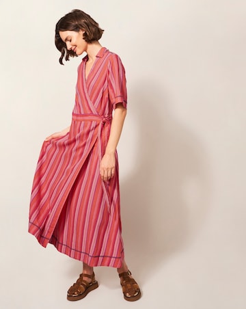 White Stuff Felicity Linen Blend Dress