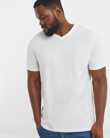 5 Pack Multi V Neck T-Shirts Long