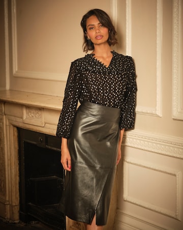 Fatface Olie Metallic Blouse