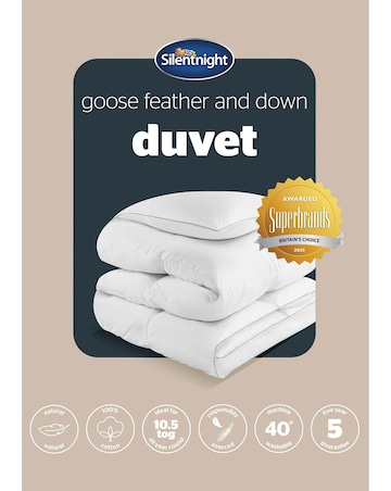 Silentnight Naturals Collection Goose Feather 10.5tog Duvet