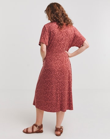 Julipa V Neck Pocket Midi Dress