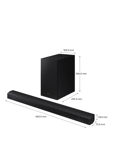 Samsung HW-B530/XU 2.1ch 360W Soundbar with Wireless Subwoofer