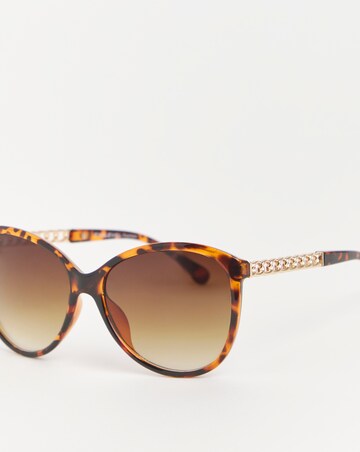 Kelly Tortoiseshell Chain Sunglasses