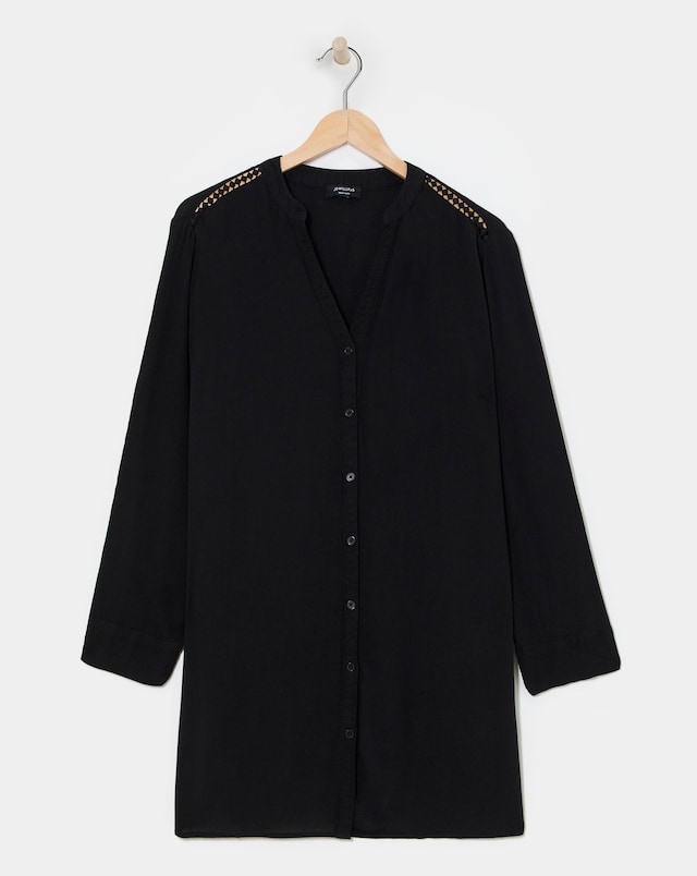 Ladder Trim Beach Shirt