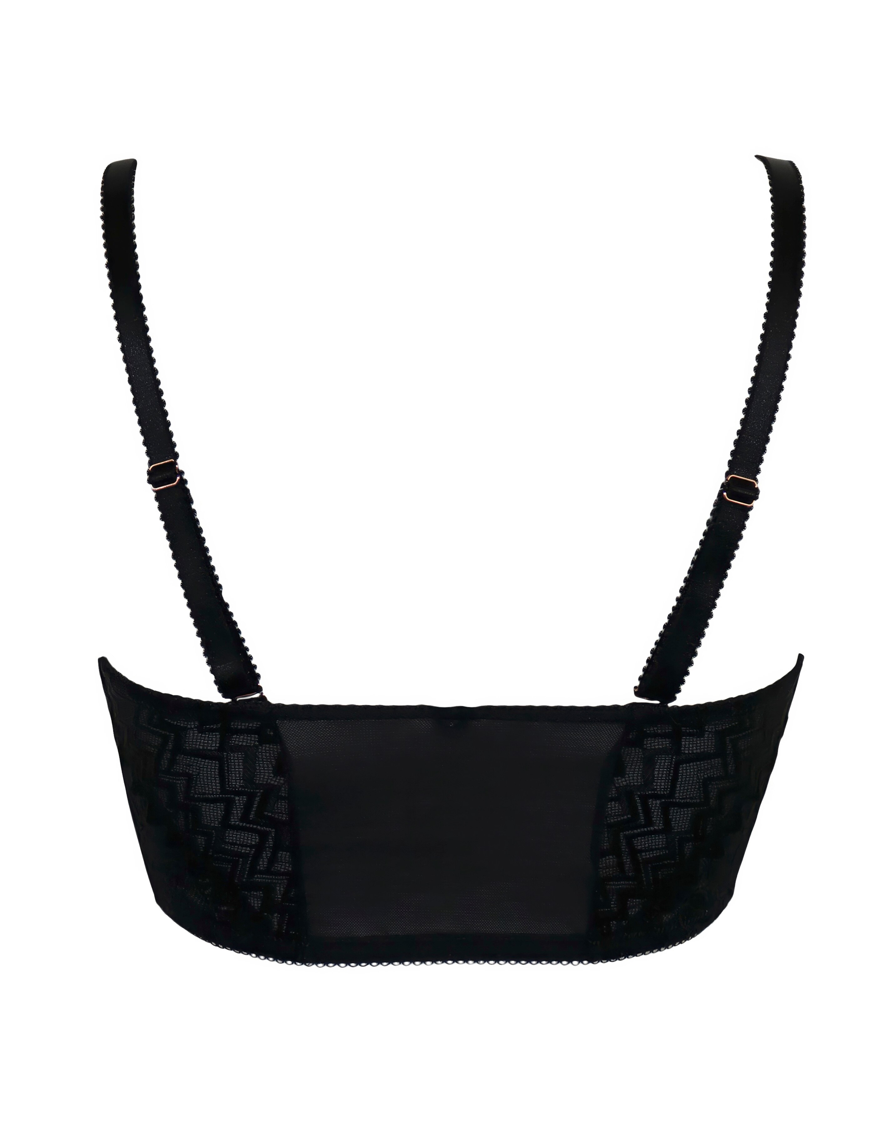 Pour Moi Mixology Longline Front Fastening Wired Bra Black | JD