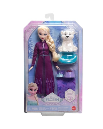 Disney Frozen Elsa Fashion Doll & Baby Bear Set