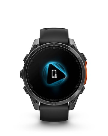 Garmin Fenix 8 47mm Amoled Smart Watch - Slate Grey with Black Silicone Band