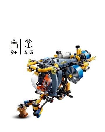 LEGO Technic Deep-Sea Research Submarine Toy Set for Kids 42201