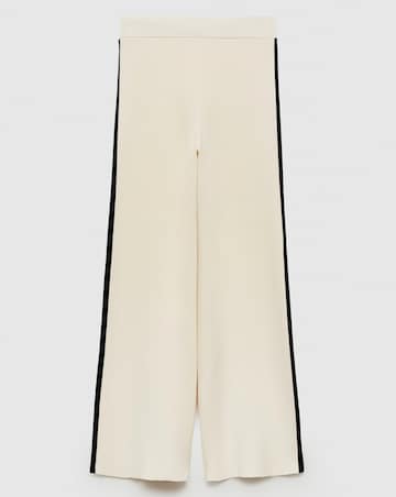 Mango Wide Leg Trousers with Side Stripe