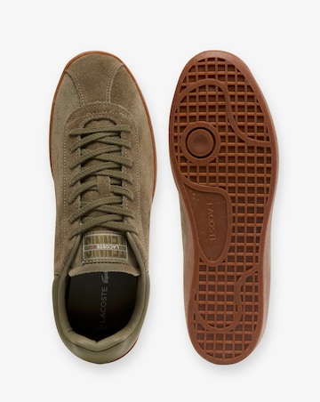Lacoste Baseshot Suede Trainers - Khaki