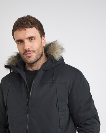 Jack & Jones Construct Faux Fur Parka