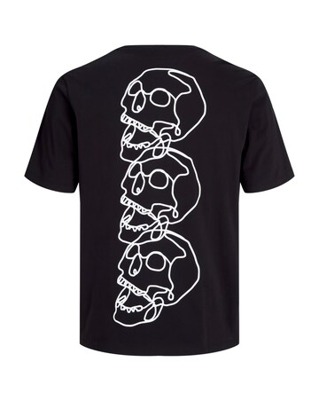 Jack & Jones Skull Back Graphic T-Shirt - Black