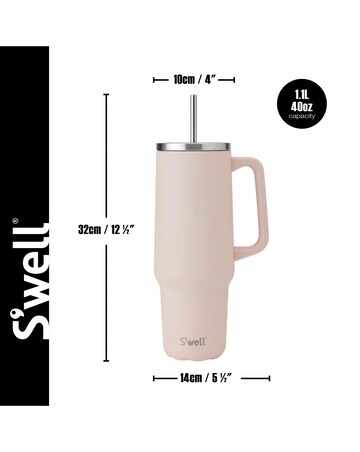S'well XL Tumbler, 1.1 Litre, Himalayan Salt