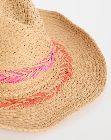 Embroidered Fedora Hat