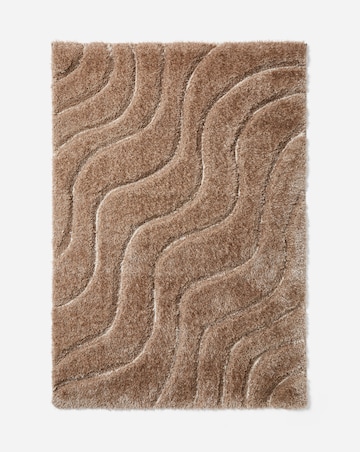 Carved Soft Wave Shaggy Cosy Rug